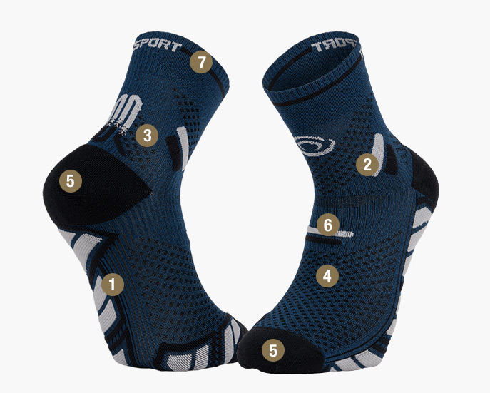 Trail Ultra Mid Socks blue/grey